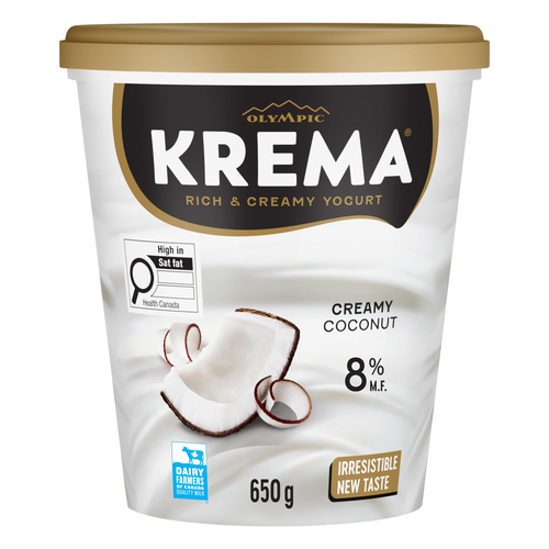 Buy Olympic Krema 8% Yogurt Creamy Coconut 650 g | Safeway Canada