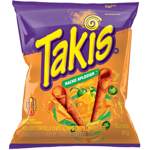 Takis Rolled Tortilla Chips Nacho Xplosion