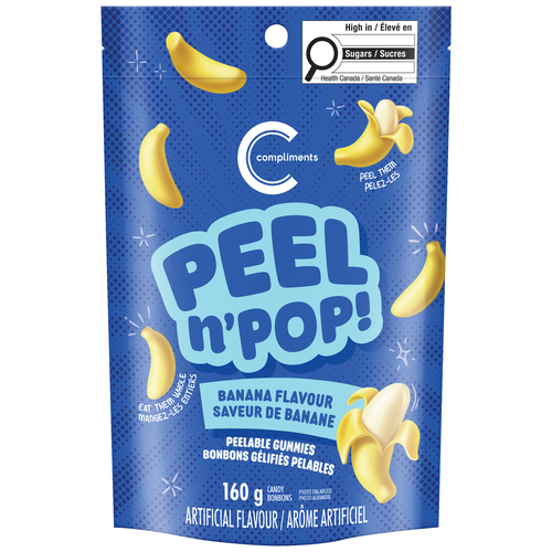 Compliments Peelable Gummies Banana
