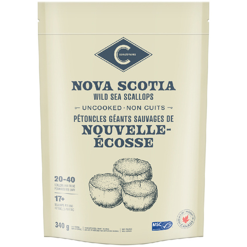 Compliments Frozen Wild Sea Scallops Nova Scotia