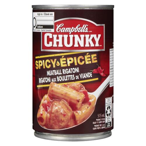 Campbell's Chunky Spicy Meatball Rigatoni Soup