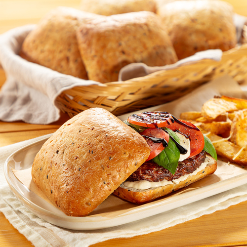 Buy Upper Crust Ciabatta Buns Everything 4 Pack 340 g | FreshCo