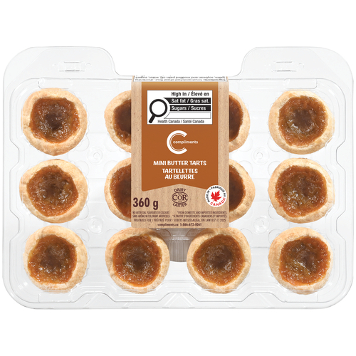 Compliments Butter Tarts Mini
