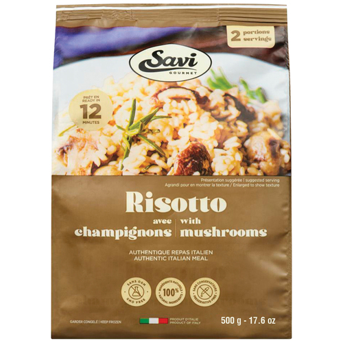 Savi Gourmet Frozen Ready Meals Risotto Mushrooms