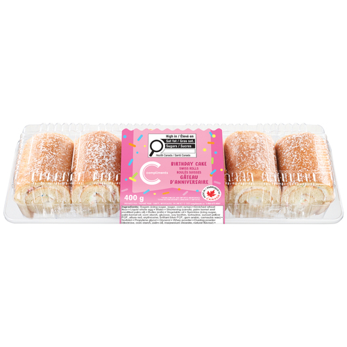 Buy Compliments Swiss Rolls Birthday Cake 400 g | FreshCo