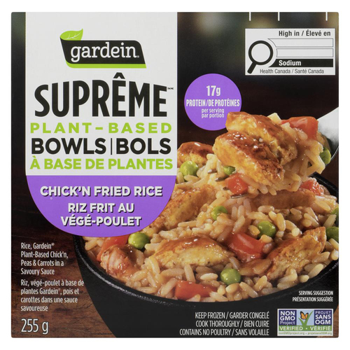 Buy Gardein Plant Based Frozen Single Serve Meal Chick'n Fried Rice 255 ...
