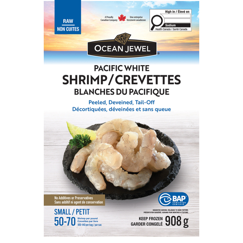 Ocean Jewel Frozen Shrimp Pacific White Raw