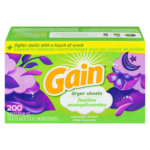 Gain Dryer Sheets, Moonlight Breeze Scent