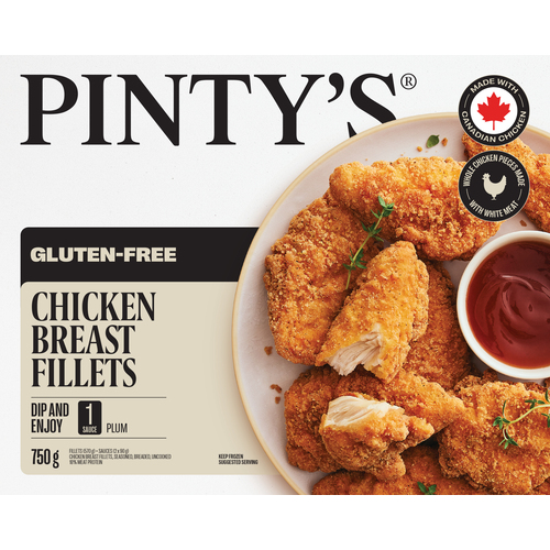 Pintys Breast Fillets Seasoned Uncooked Gluten Free Chicken