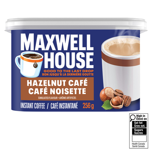 Maxwell House International Hazelnut Café Instant Coffee Beverage Mix