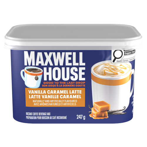 Maxwell House Instant Coffee Mix Vanilla Caramel Latte