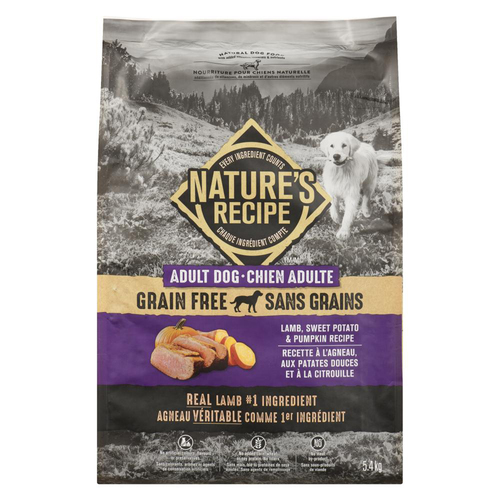 Nature's Recipe Adult Dry Dog Food Grain Free Chicken Sweet Potato & Pumpkin