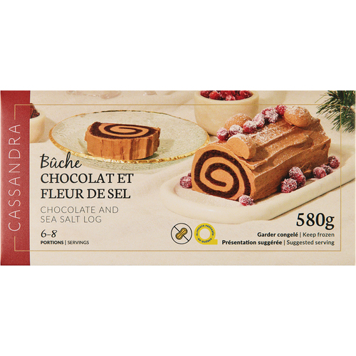 Buy Cassandra Loignon Dessert Log Chocolate And Sea Salt 580 g (frozen) |  IGA