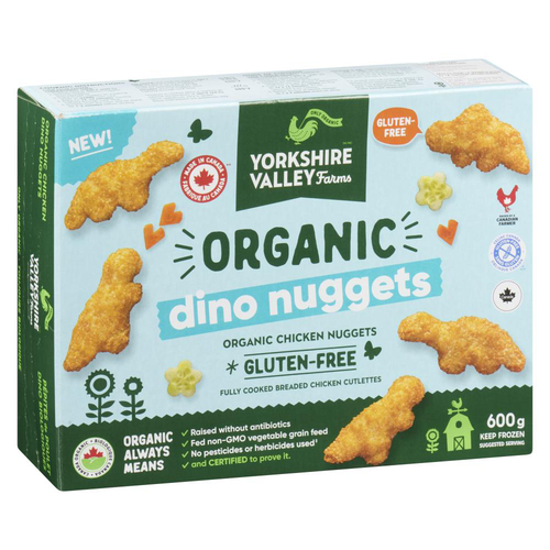 Buy Yorkshire Valley Farms Organic Frozen Chicken Dino Nuggets 600