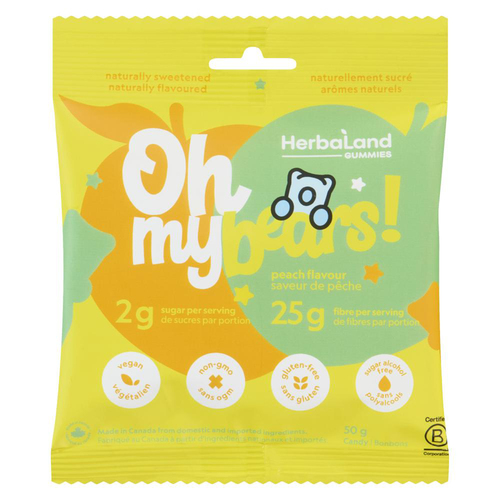 Herbaland Oh My Bears! Candy Peach