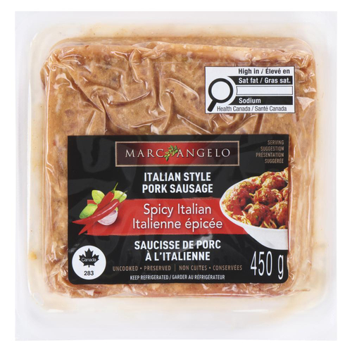 Marcangelo Italian Style Pork Sausage Spicy Italian