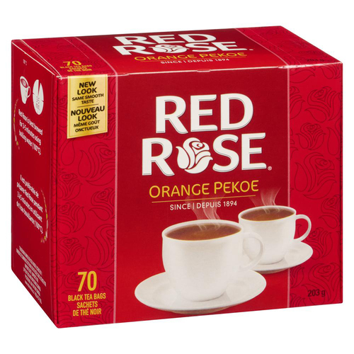 Buy Red Rose Black Tea Orange Pekoe 70 Tea Bags | Foodland