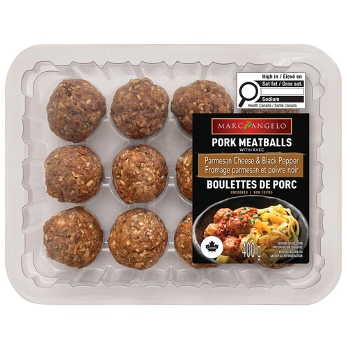 Marcangelo Frozen Pork Meatballs Cracked Pepper & Parmesan