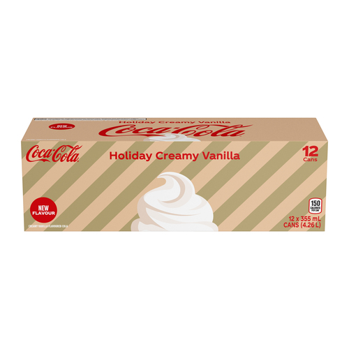 Buy Coca-Cola Soda Holiday Creamy Vanilla 12 x 355 ml (cans