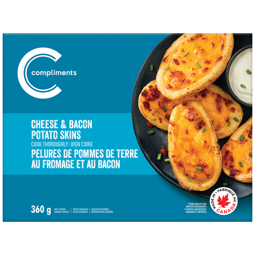 Compliments Frozen Cheese & Bacon Potato Skins