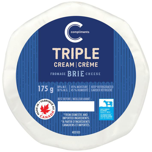 Compliments Brie Cheese Triple Cream