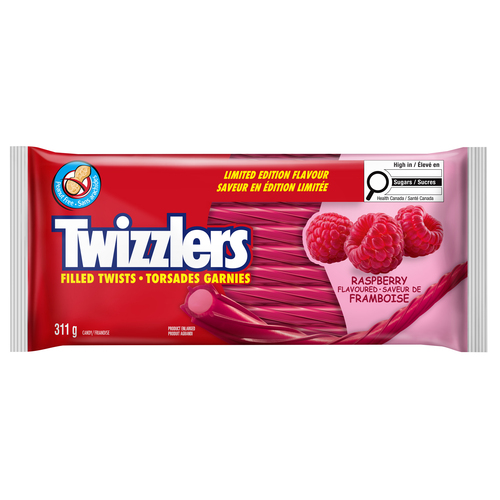 Twizzlers Candy Filled Twist Raspberry