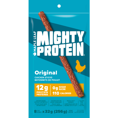 Buy Maple Leaf Mighty Protein Chicken Sticks Original 256 g