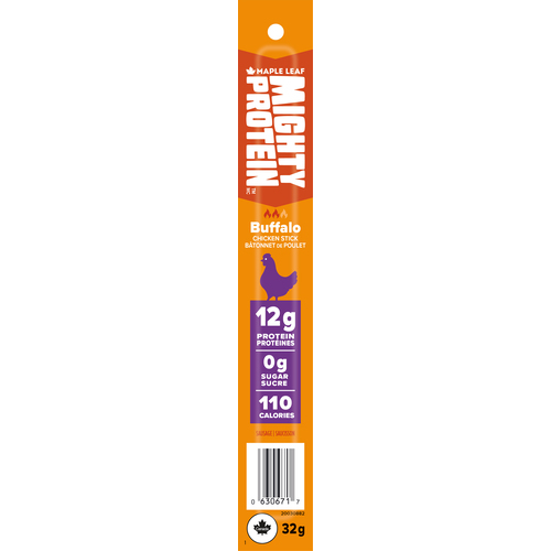 Maple Leaf Mighty Protein Chicken Sticks Buffalo