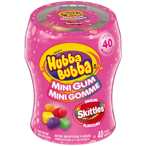 Wrigley's Hubba Bubba Sugar-Free Gum Mini Gum Skittles Flavours