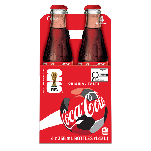 Buy Coca-Cola Soft Drink Original 4 x 355 ml (bottles) | IGA