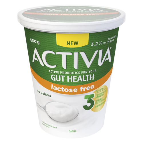 Activia Lactose-Free Probiotic Yogurt Plain