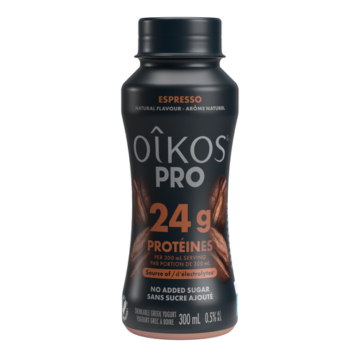 Buy Oikos Pro Drinkable Greek Yogurt Espresso 300 ml | Foodland