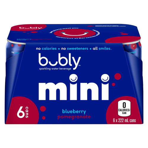 Bubly Mini Blueberry Pomegranate Sparkling Water