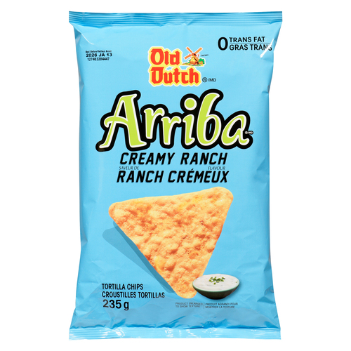 Old Dutch Tortilla Chips Arriba Creamy Ranch