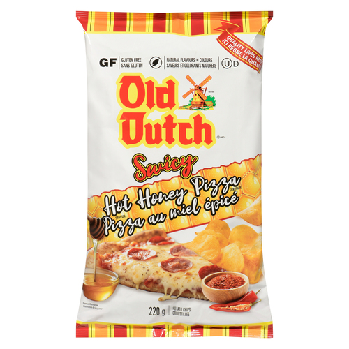 Old Dutch Gluten-Free Potato Chips Swicy Hot Honey Pizza
