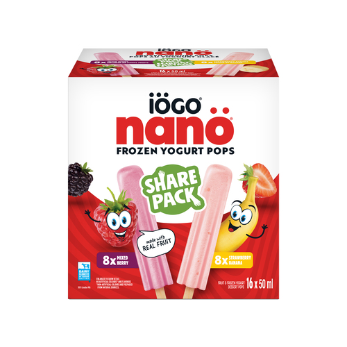 IOGO Ice Cream Mixed Berry & Strawberry Banana Variety