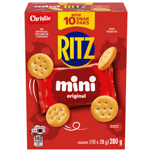 リッツ Buy Ritz Crackers Mini Snack Pack Original 10 x 28 g | Foodland