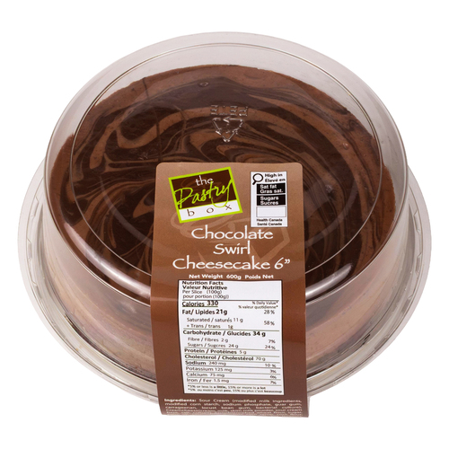 The Pastry Box Frozen Cheesecake Chocolate Swirl