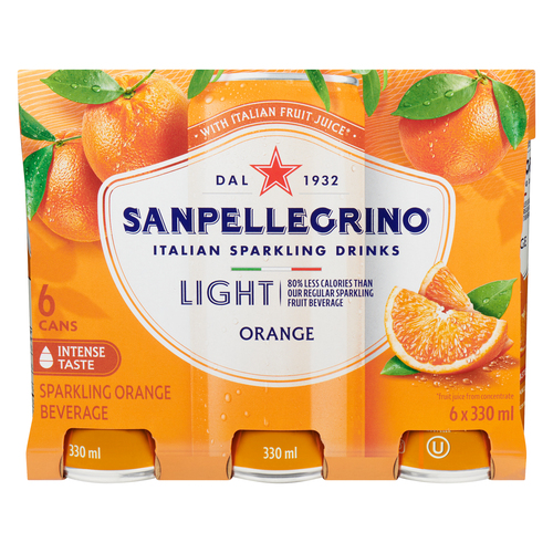 San Pellegrino Light Pomegranate & Orange, Sparkling Fruit Beverage