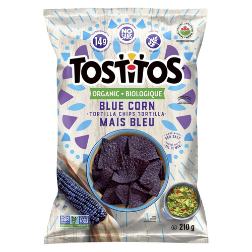 Tostitos Organic Tortilla Chips, Blue Corn