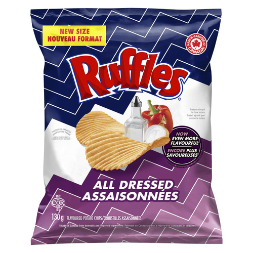 Buy Ruffles Potato Chips All Dressed Flavoured 130 g | IGA