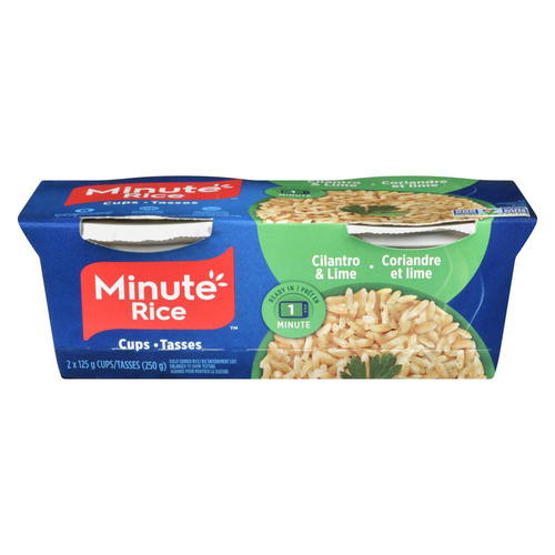 Buy Minute Rice Fully Cooked Rice Cilantro & Lime 2 Cups x 125 g (250 g ...