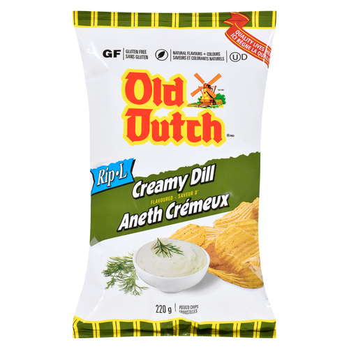 Buy Old Dutch Rip-L Potato Chips Creamy Dill 200 g | FreshCo