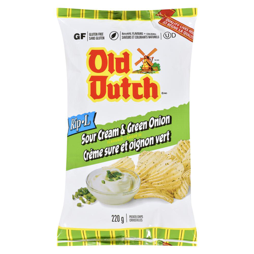 Old Dutch Potato Chips Sour Cream 'n Onion Flavoured