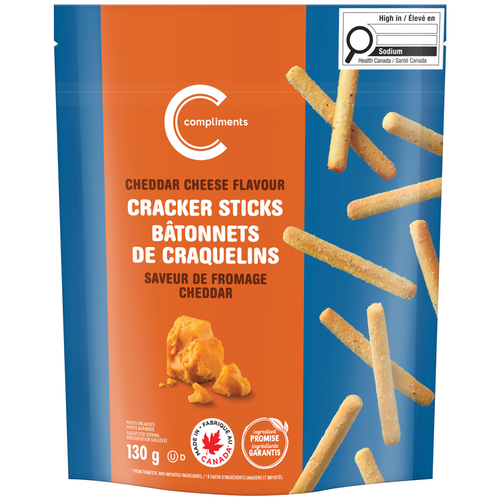 Buy Compliments Cracker Sticks Cheddar Cheese 130 g | Safeway Canada