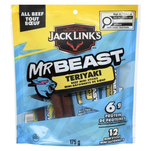 プラピール3set＋TOKSTICK Buy Jack Link's MrBeast Beef Mini Sticks All Beef Teriyaki 175 g