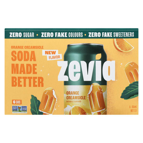 Zevia Sugar-Free Orange Creamsicle Soda