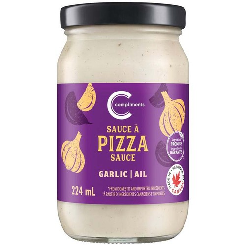 Compliments Pizza Sauce White Roasted Garlic