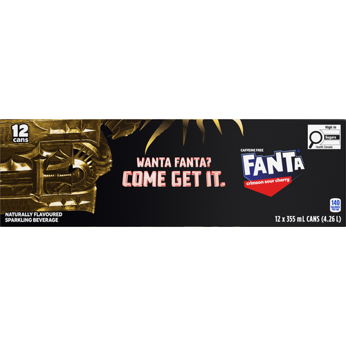Fanta Caffeine-Free Sparkling Beverage Crimson Sour Cherry