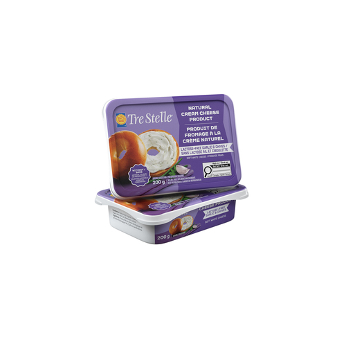 Buy Tre Stelle Lactose-Free Cream Cheese Garlic and Chives 200 g | IGA